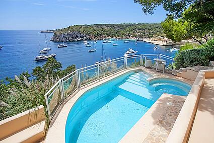 1 Private Pool and sea view terraces in front line Portals Vells in Sol de Mallorca