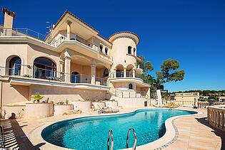 Vistas al mar villa con piscina privada y vistas impresionantes en Sol de Mallorca