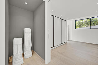 Dressing room entrance