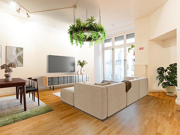 Einrichtungsbeispiel als Wohnraum Einrichtungsbeispiel als Wohnraum