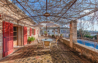 Stadthaus in Pòrtol Mallorca terrasse