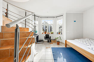 Schlafbereich (Maisonette-Wohnung links)