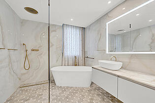 Master bathroom 