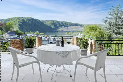 Terrasse mit Rheinblick