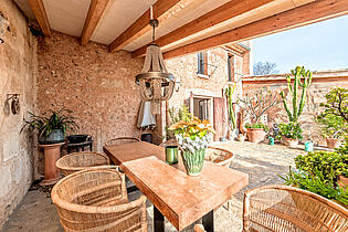 Porch in front of living room