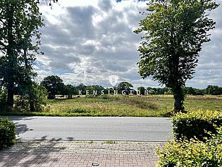 Blick auf die Felder vom Haus aus