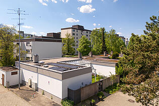 Grüne Umgebung rund um das Haus