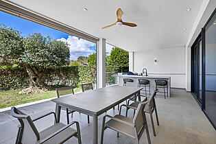 Outdoor dining area